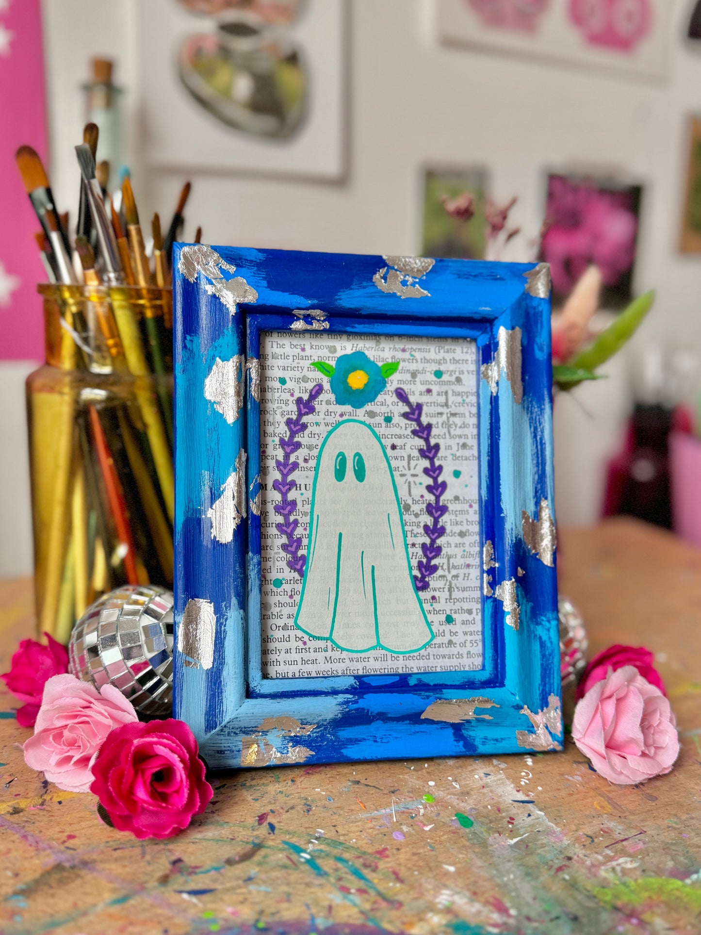 Blue Large Ghost Frame