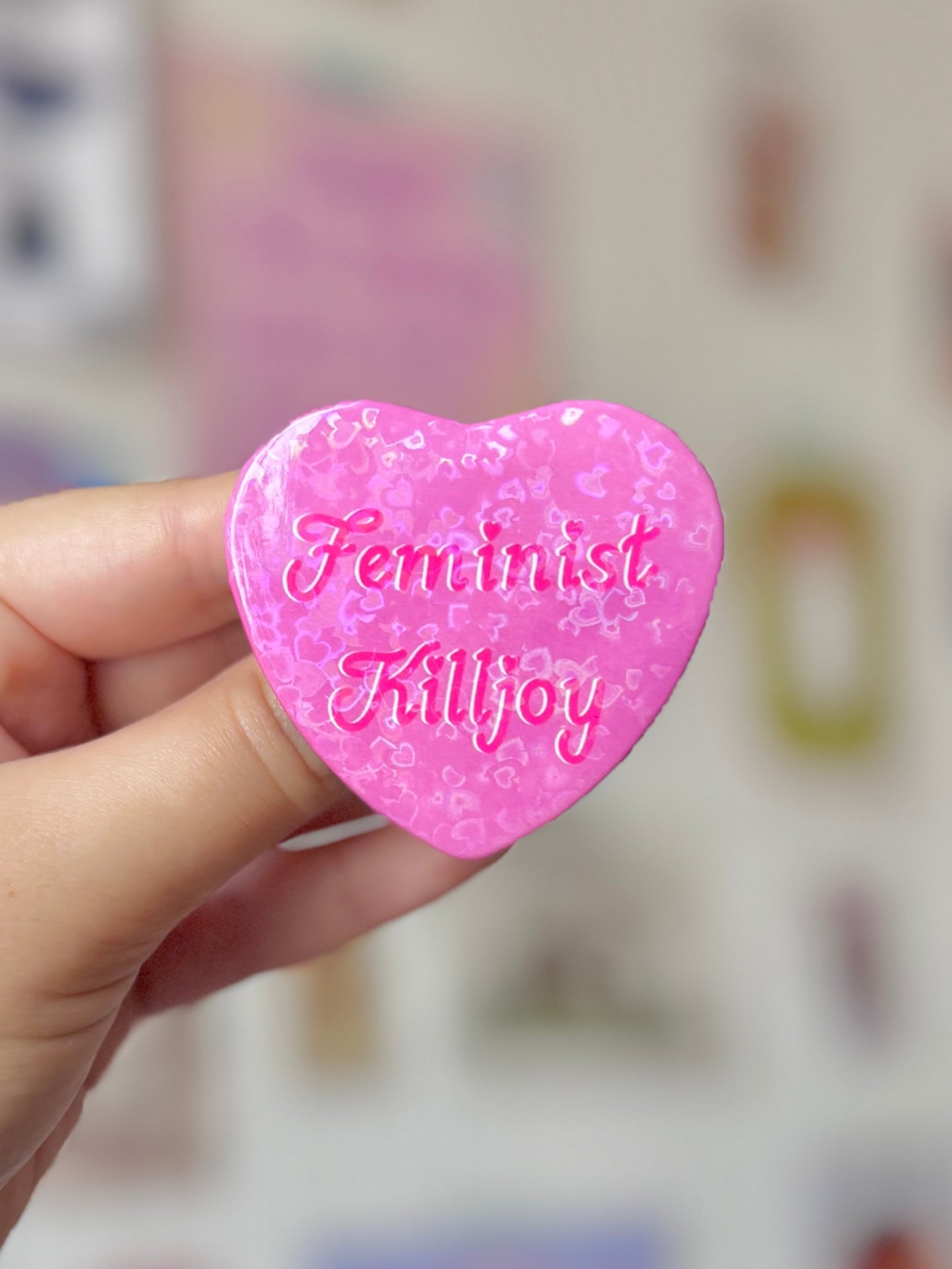 Feminist Killjoy Heart Badge