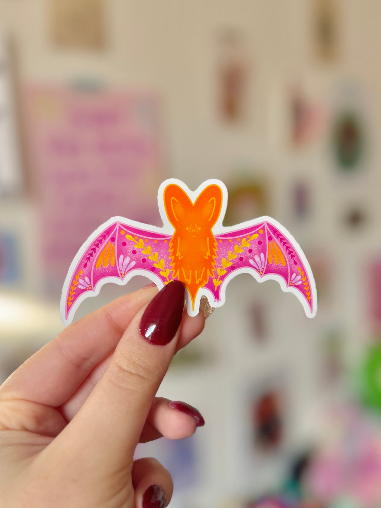 Blossom Bat Sticker