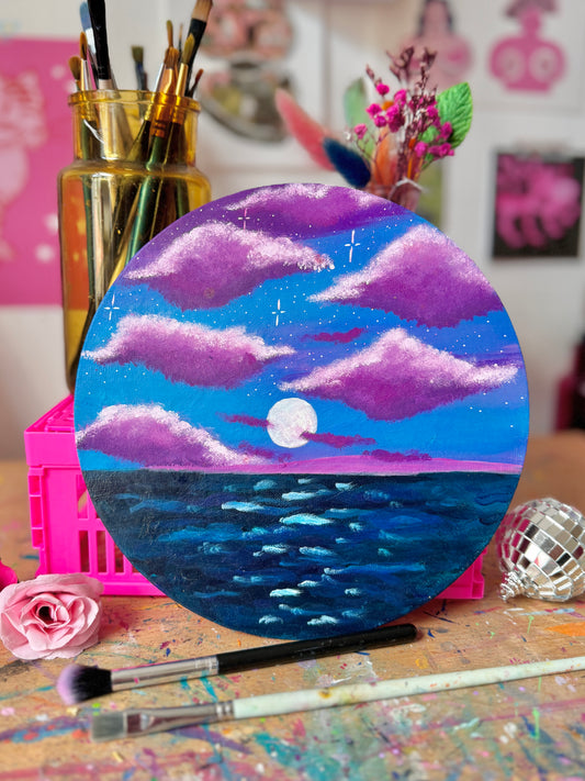 Lilac Skies Canvas Painting