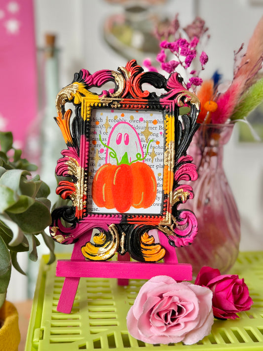 Pumpkin Ghost Frame - Halloween