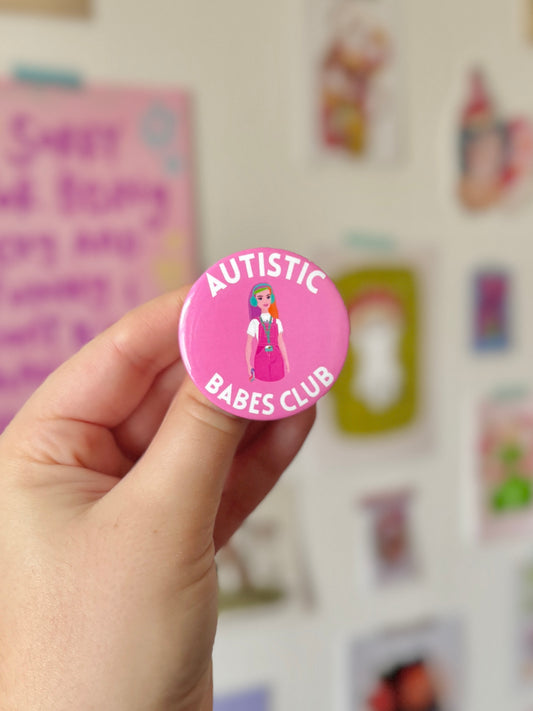 Autistic Babes Club Badge