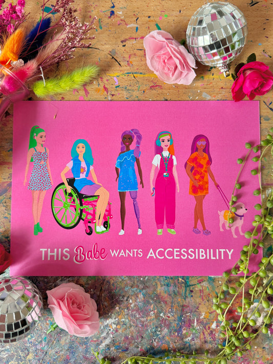 Disabled Babes A5 Print