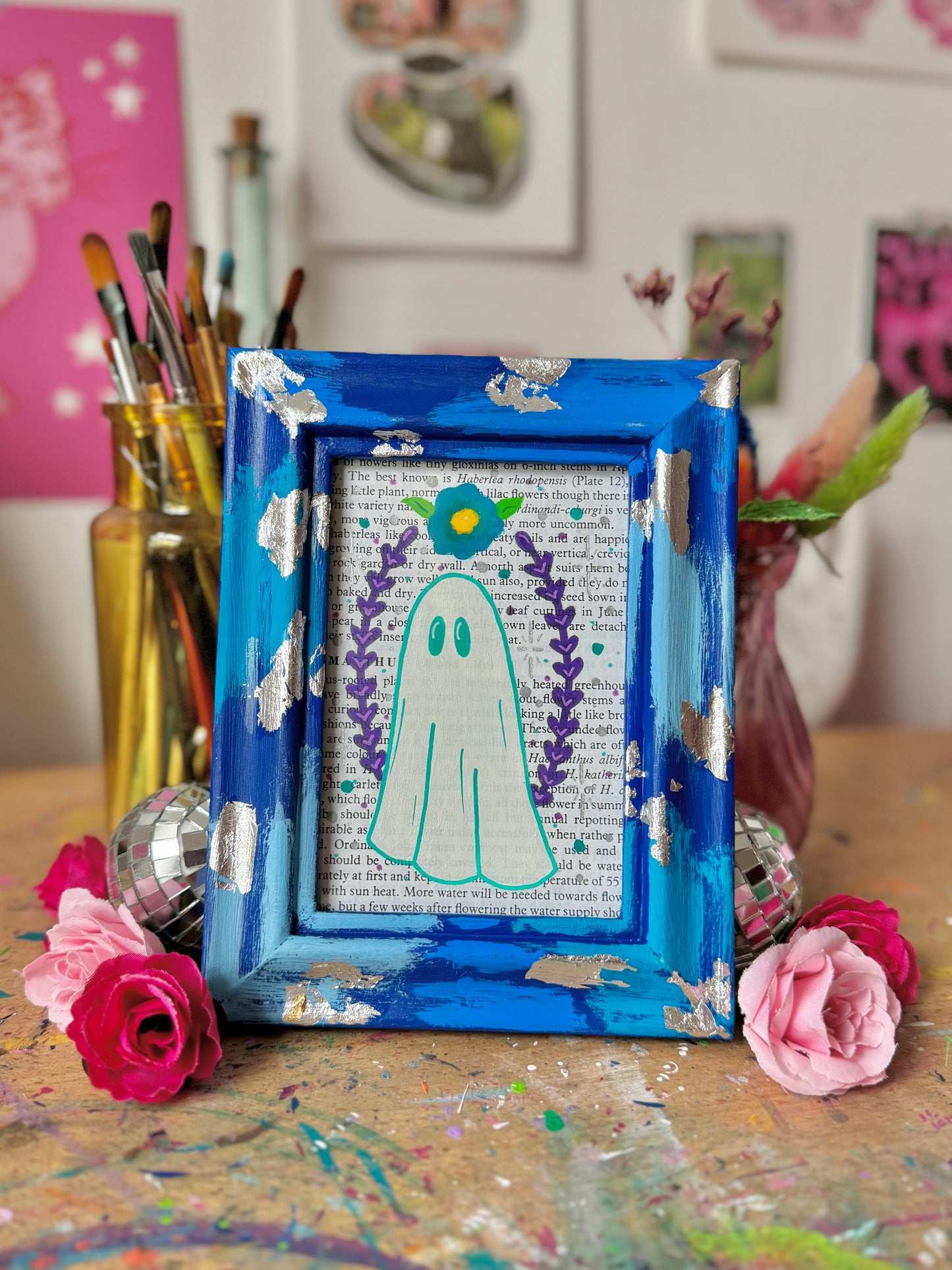 Blue Large Ghost Frame