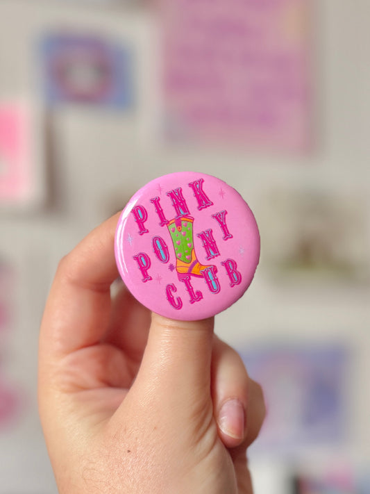 Pink Pony Club Badge