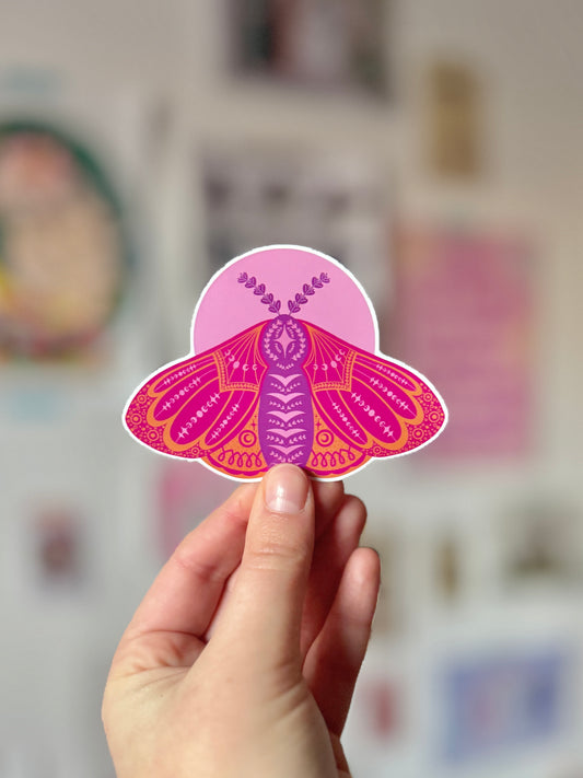 Witchy Moth Sticker