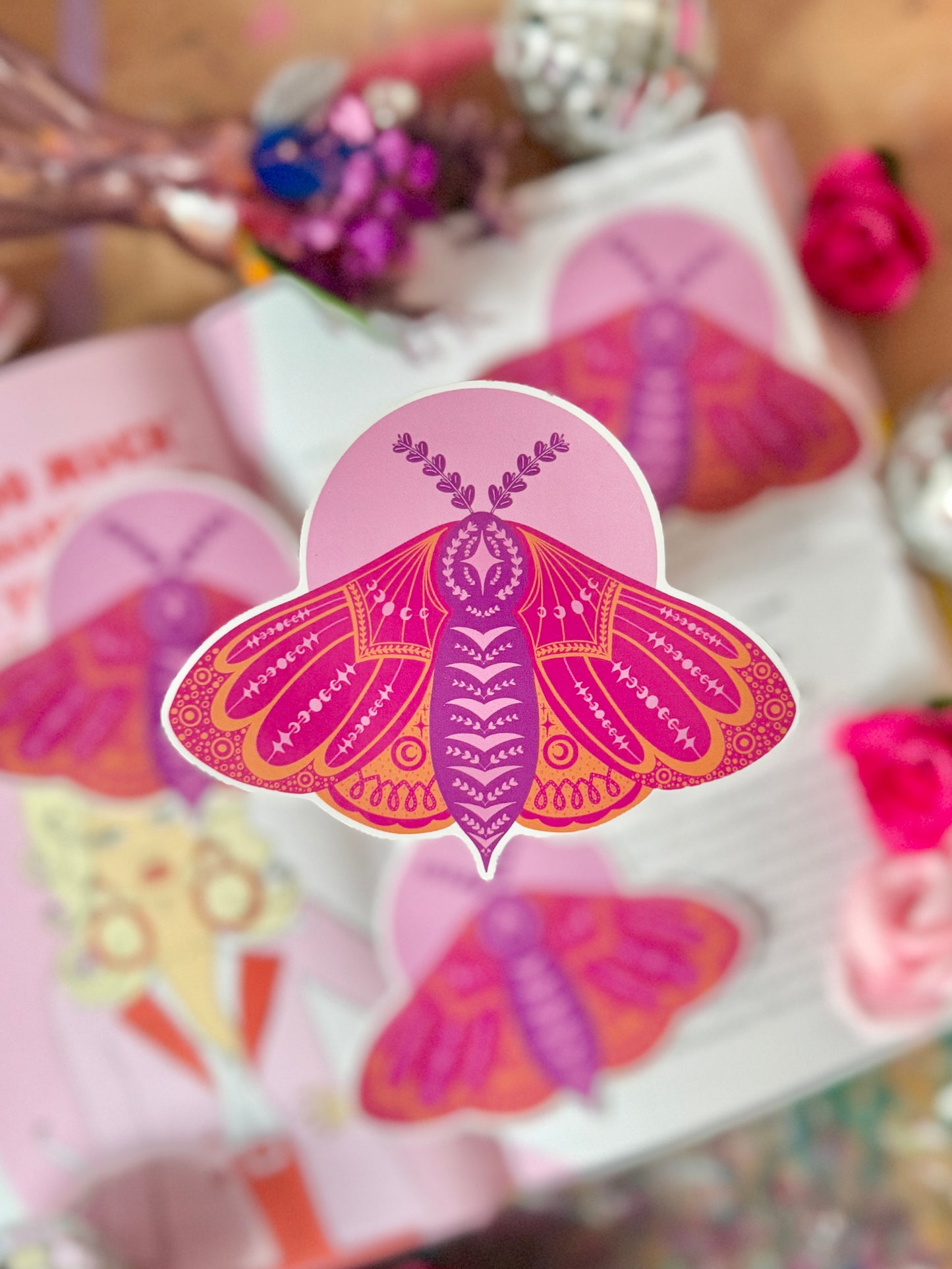 Witchy Moth Sticker