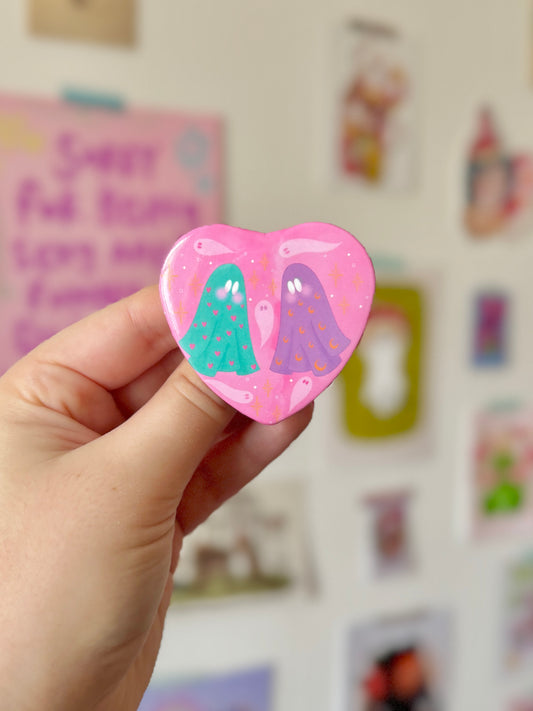 Ghost Pals Heart Badge