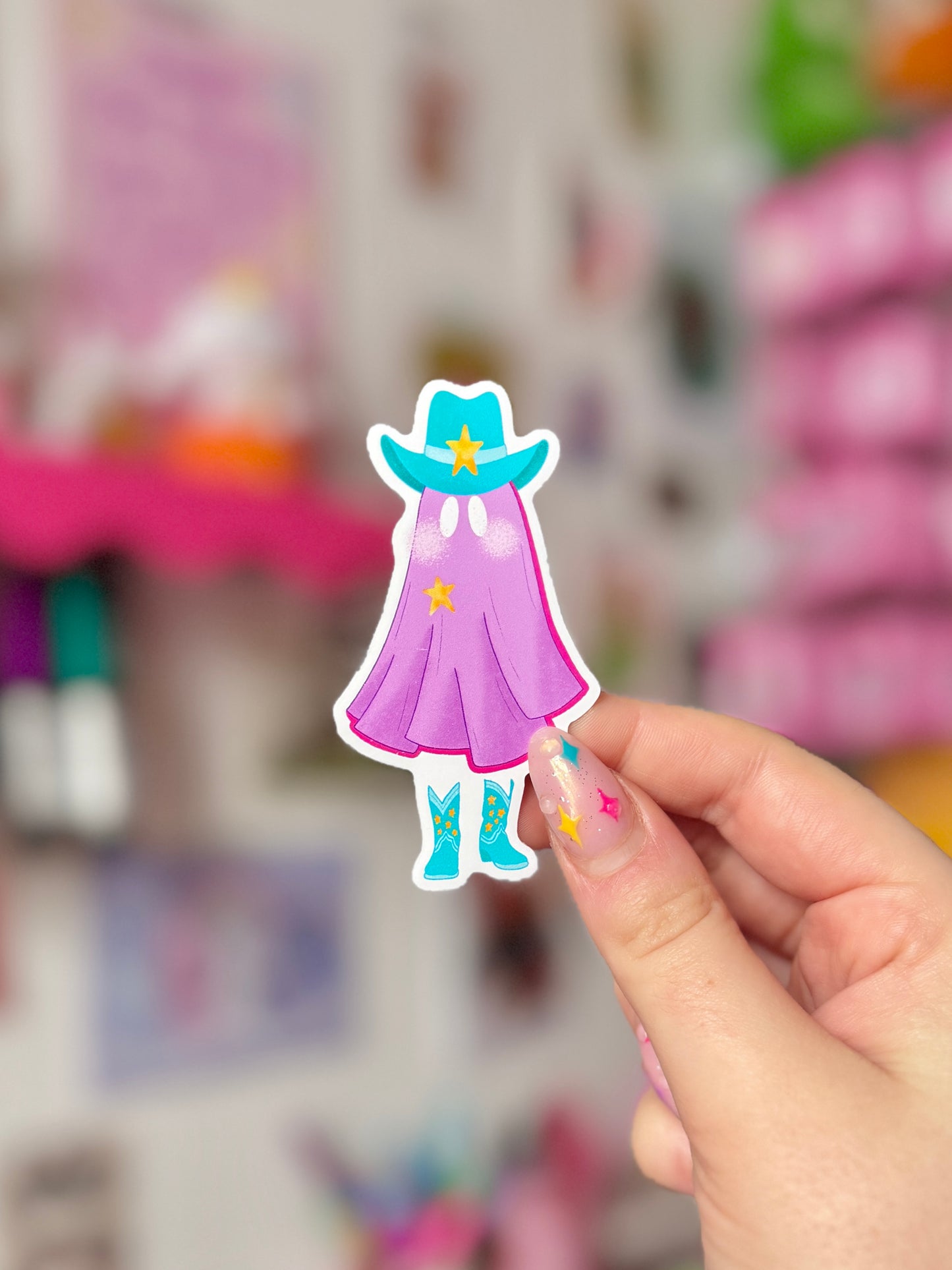 Cowboy Ghost Sticker