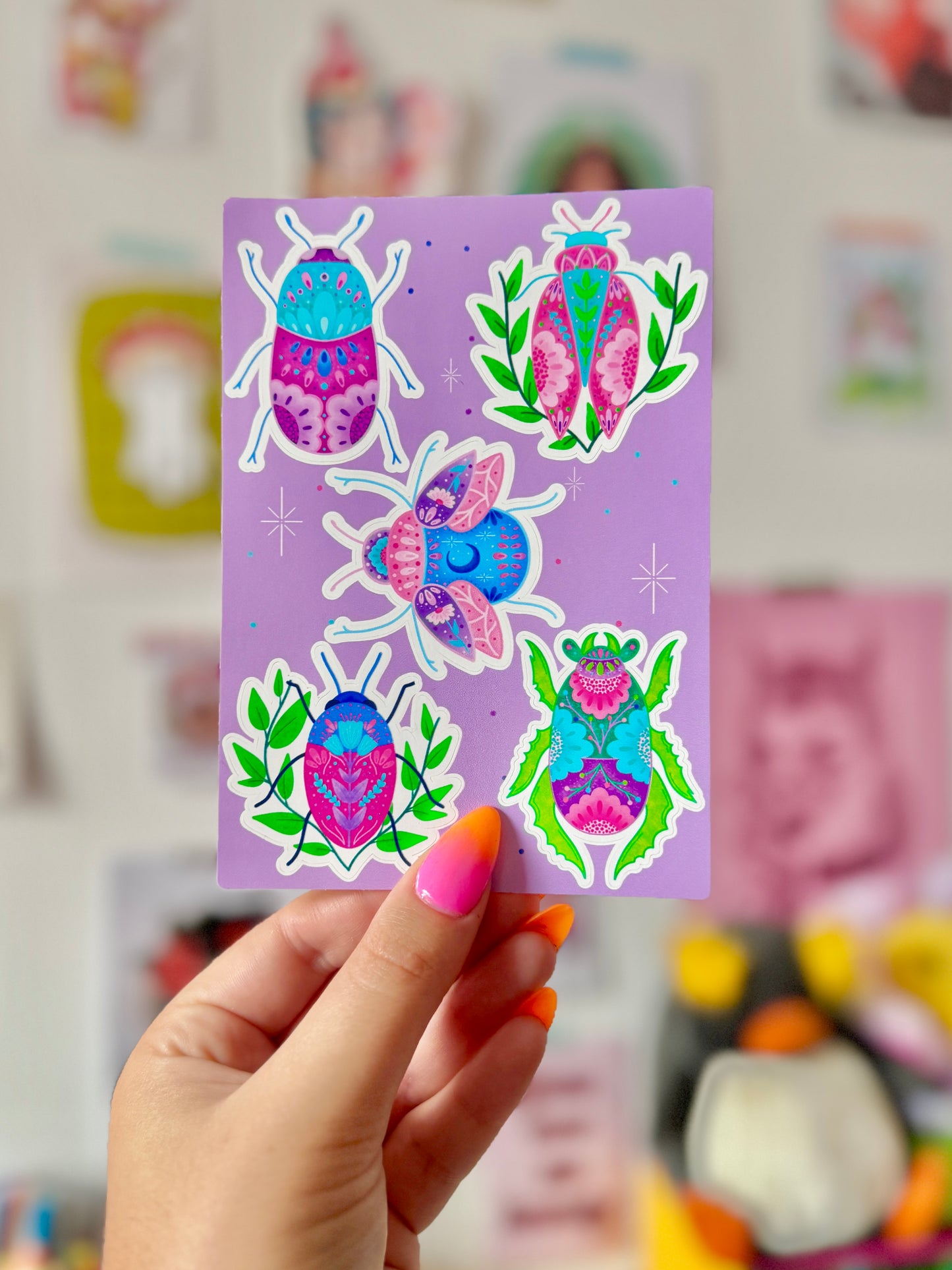 Bugs Collection A6 Sticker Sheet