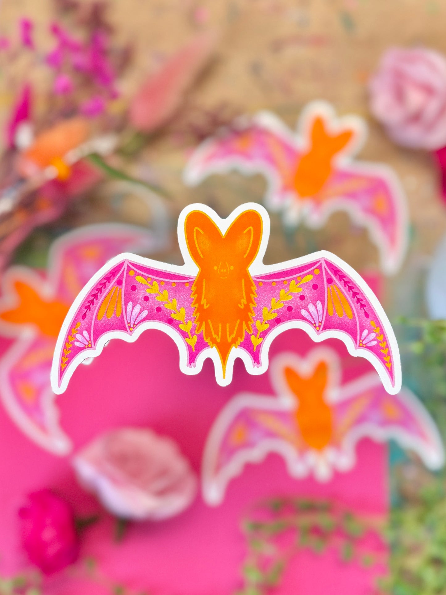 Blossom Bat Sticker