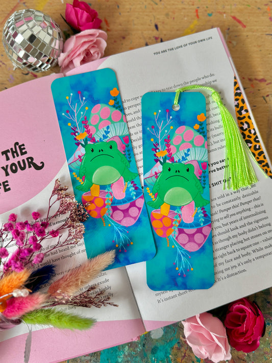 Grumpy Frog Bookmark