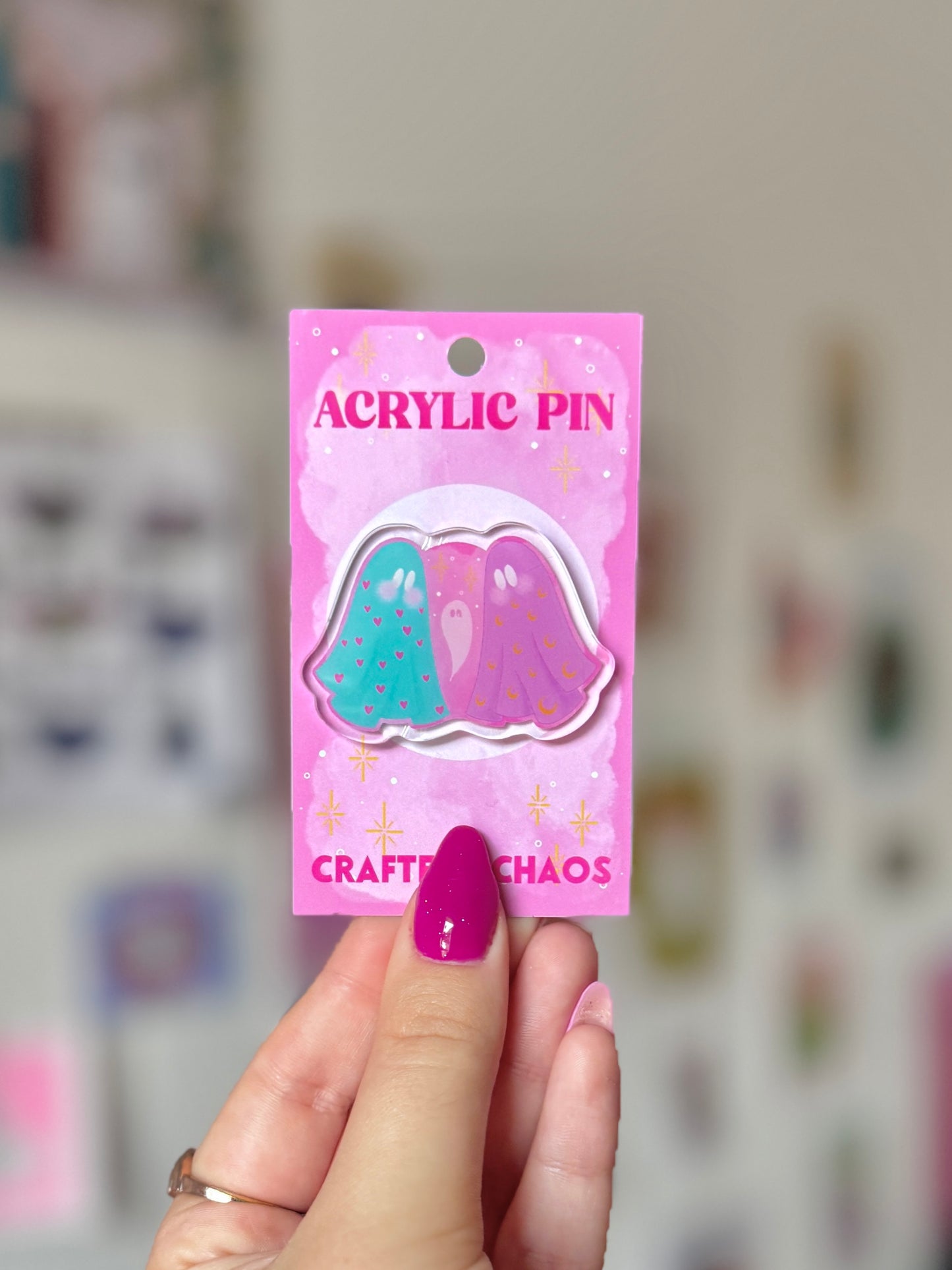 Ghost Pals Acrylic Pin