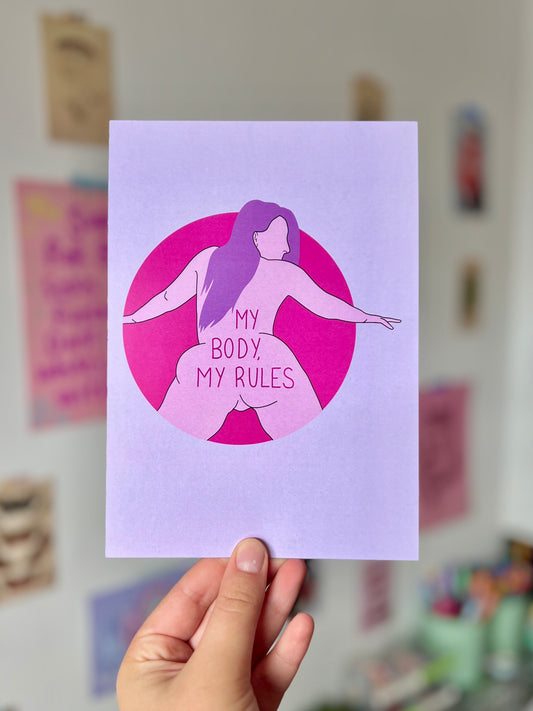 My Body, My Rules A5 Print