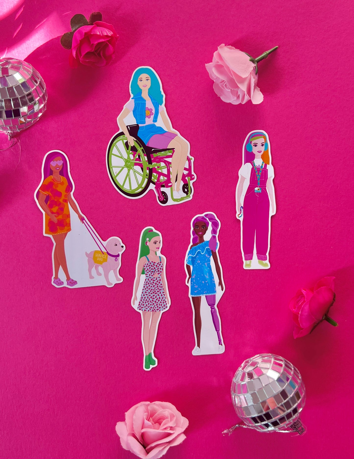 Wheelchair Babe Sticker