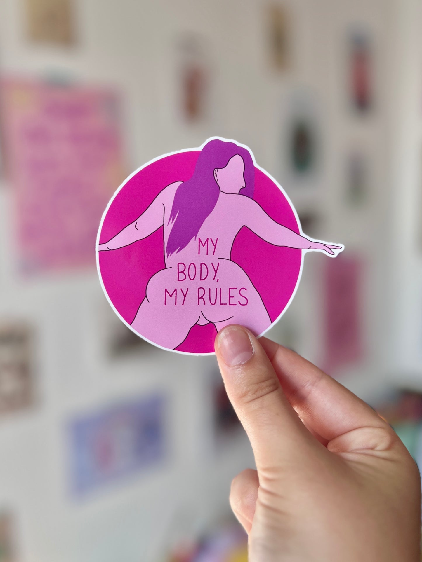 My Body, My Rules Sticker