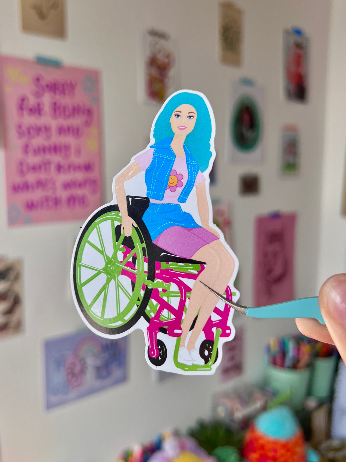 Wheelchair Babe Sticker