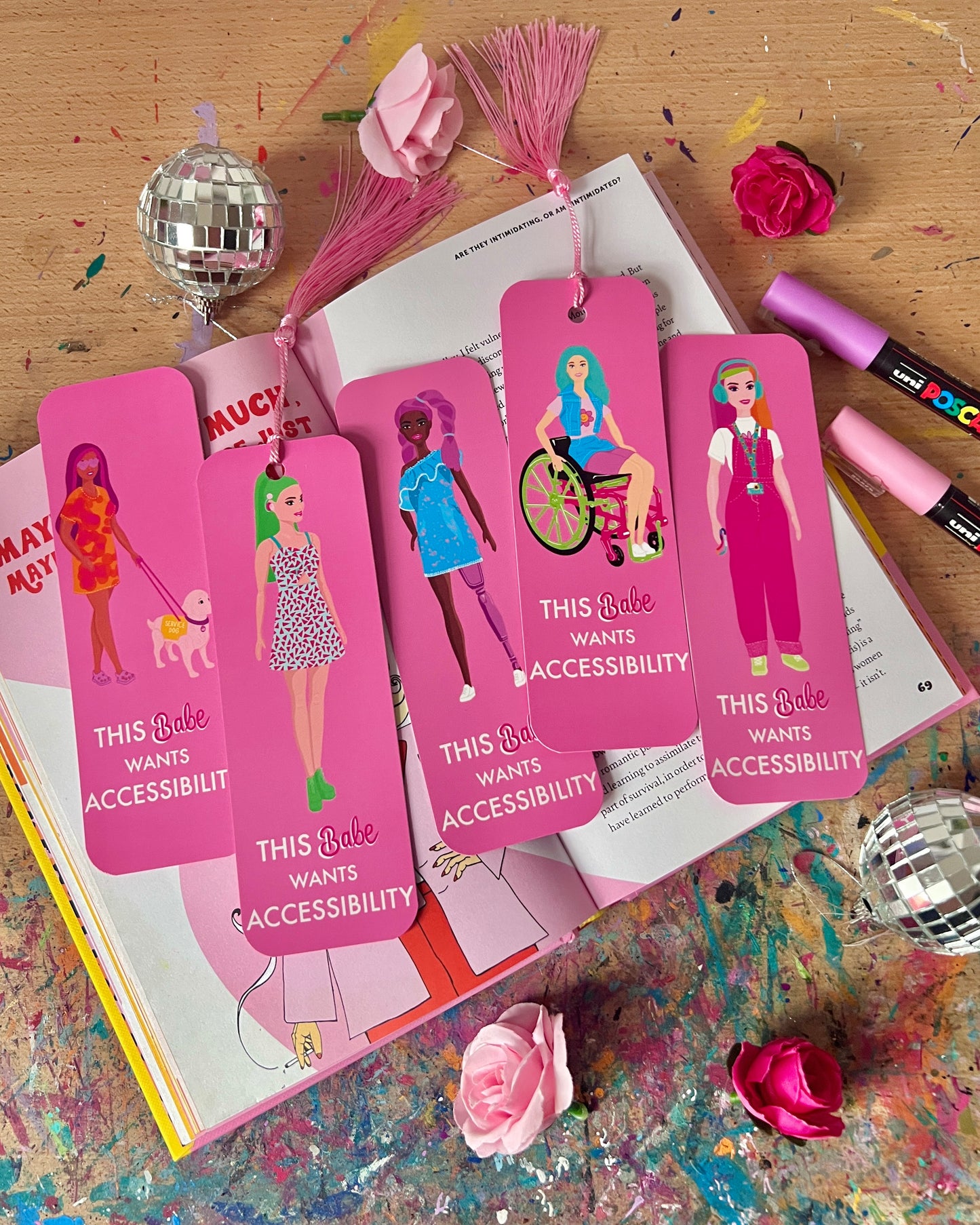 Wheelchair Babe Bookmark