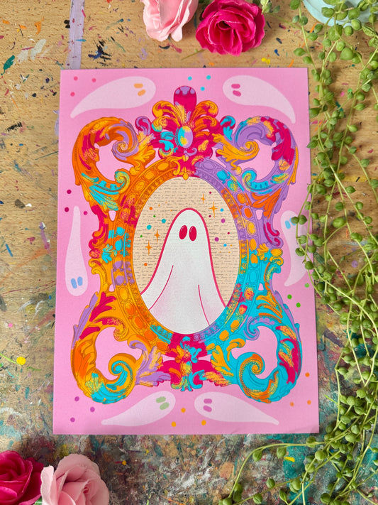 Rainbow Ghost Frame Print